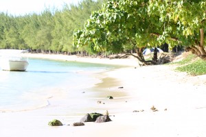 Am Strand von Mont Choisy Der Nordwesten von Mauritius